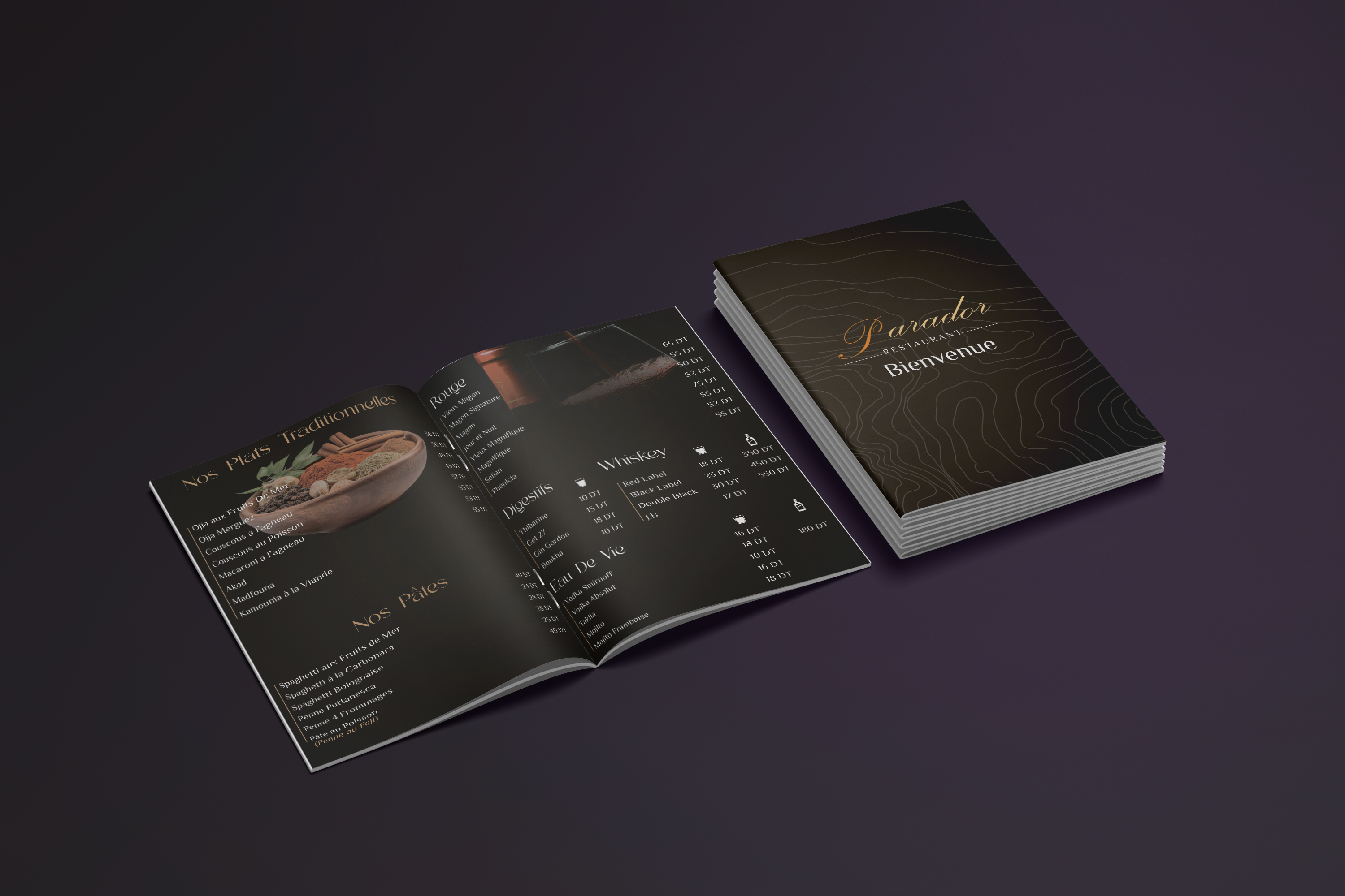 Menu Restaurant le  parador